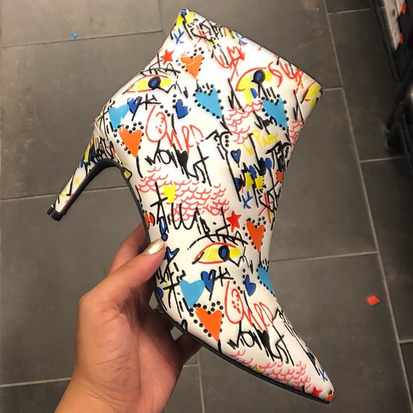 house of she Shoes - NWT - Art Basel Low Art Graphic Heels